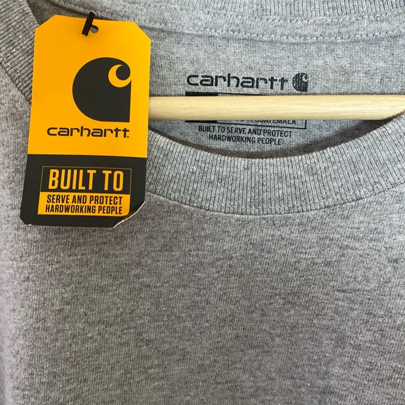 Carhartt relaxed fit heavyweight short sleeve pocket T-shirt size large - Picture 5 of 7